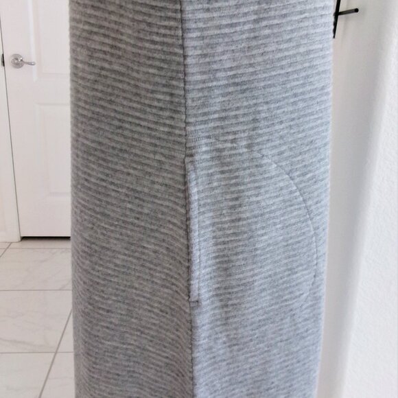 New J. Jill Sweater Sheath Dress Gray Long Sleeve Round Neck Pockets Small Tall - Picture 6 of 9